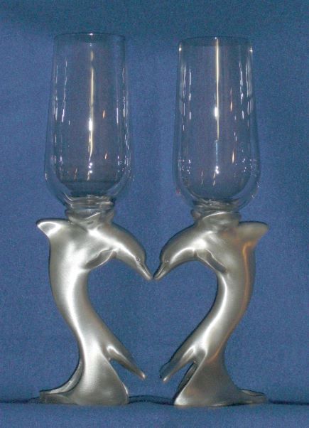 Pewter Champaign Glasses