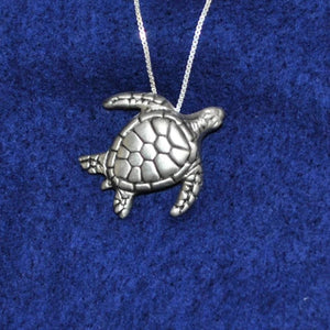 Turtle Necklace - Pewter