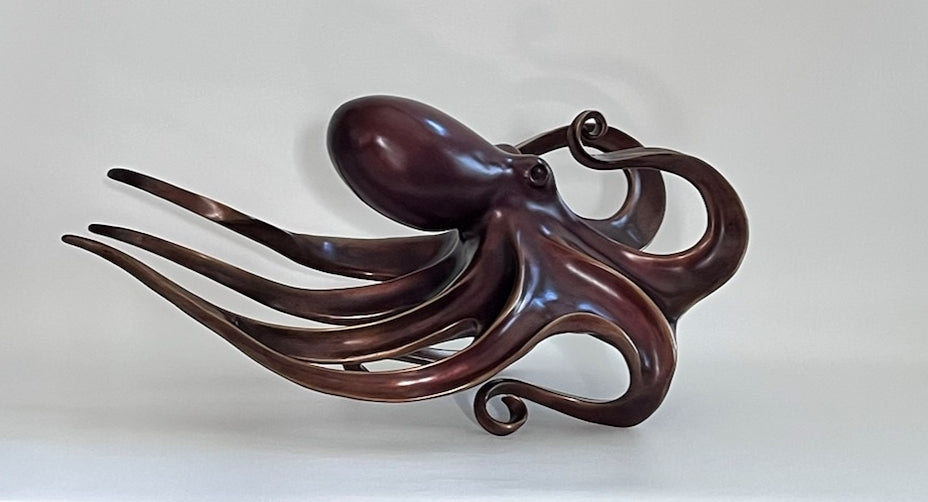 Bronze - Octopus -  HOPE          14"h x 27"w