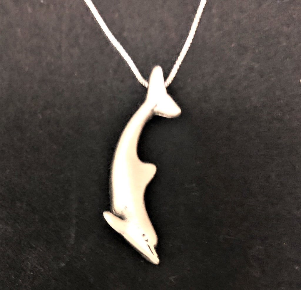 Dolphin Necklace - Pewter Jewelry